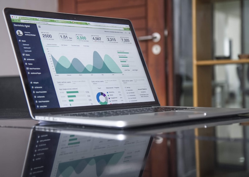 Financial strategy planning session with charts and analytics